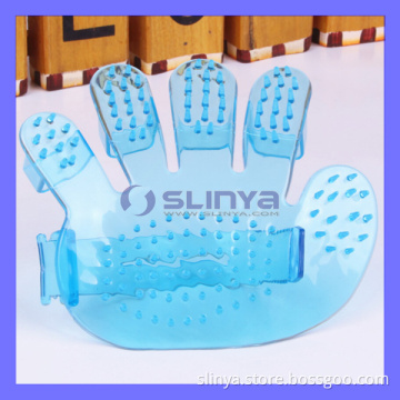 Pet Dog Cat Grooming Bath Shower Massage Glove Brush Comb Finger (TV-703)
